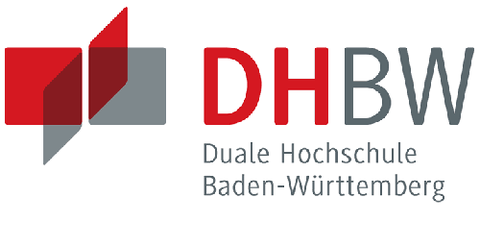 Logo DHBW Duale Hochschule Baden-Württemberg in Grau und Rot