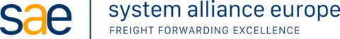 Logo System Alliance Europe The Cargo Network mit neun orangen Sternen