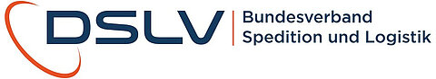 Logo DSLV Bundesverband Spedition und Logistik in Blau und Rot
