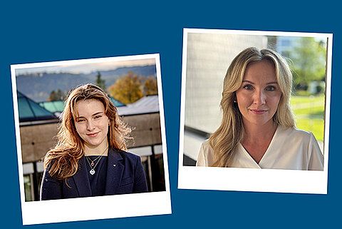 Portraitmotive von Elisabeth Boll (Inhaberfamilie von Streck Transport) und Aline Gehri (Niederlassungsleitung Lörrach)