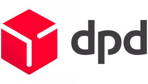 Logo DPD Deutscher Paket Dienst in Schwarz und Rot