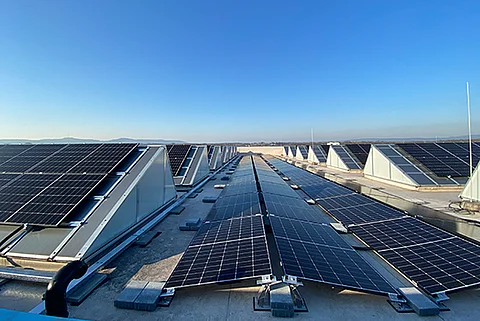 Photovoltaikanlage bei Streck Transport in Freiburg